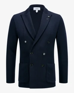 Doppelreiher-Stricksakko aus Merinowolle