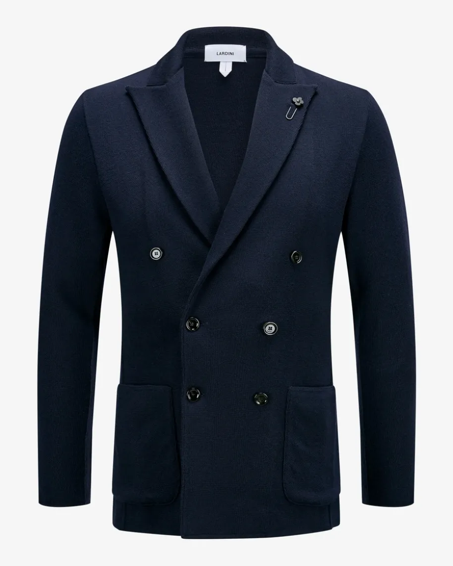 Doppelreiher-Stricksakko aus Merinowolle