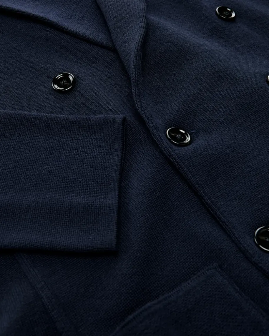 Doppelreiher-Stricksakko aus Merinowolle