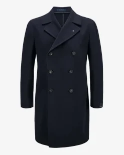 Doppelreiher-Wollmantel