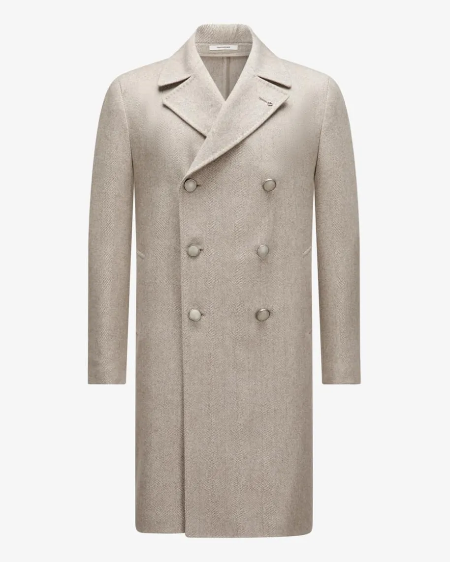 Doppelreiher-Wollmantel