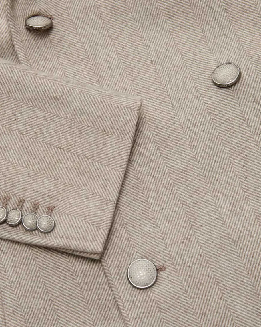 Doppelreiher-Wollmantel