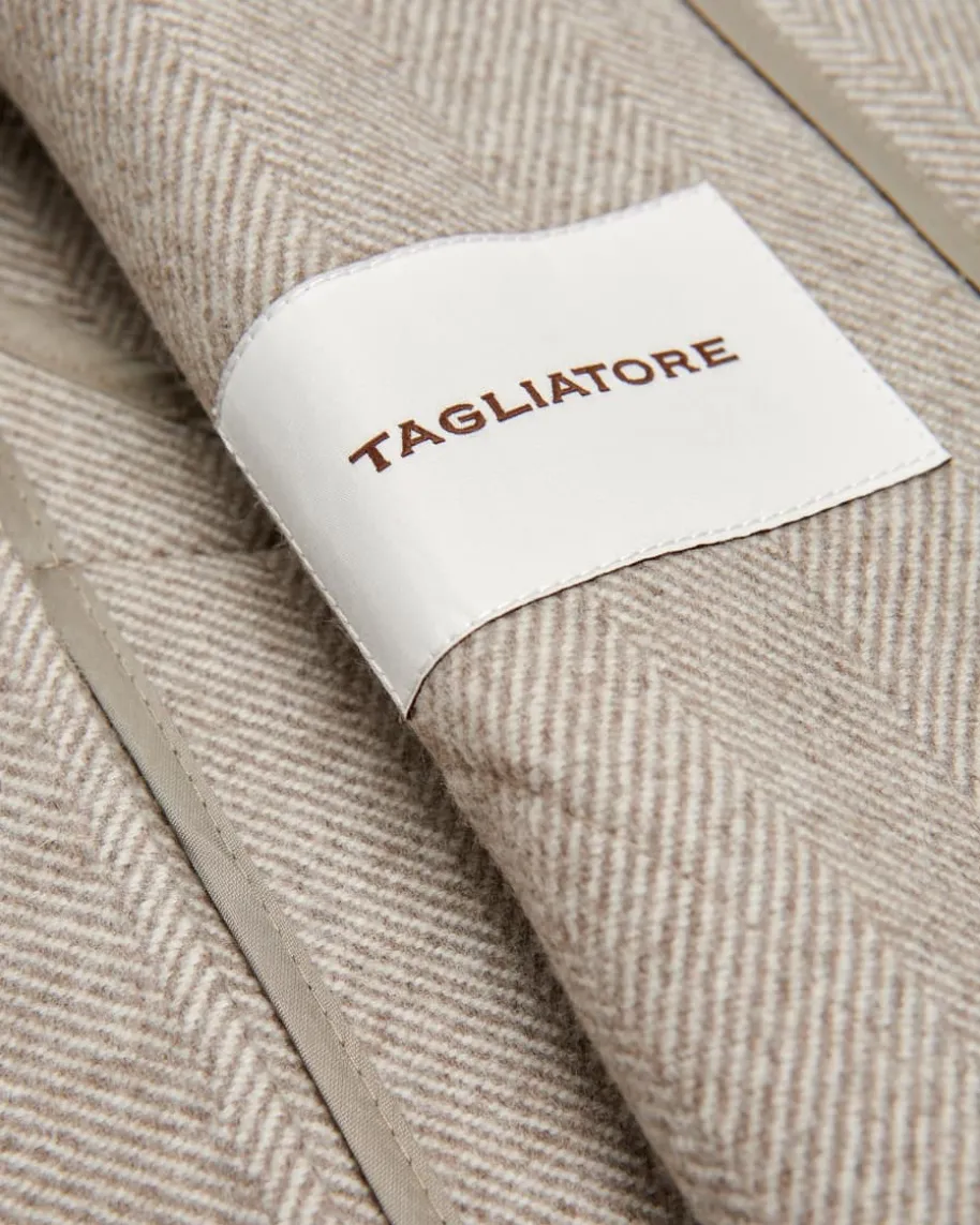 Doppelreiher-Wollmantel