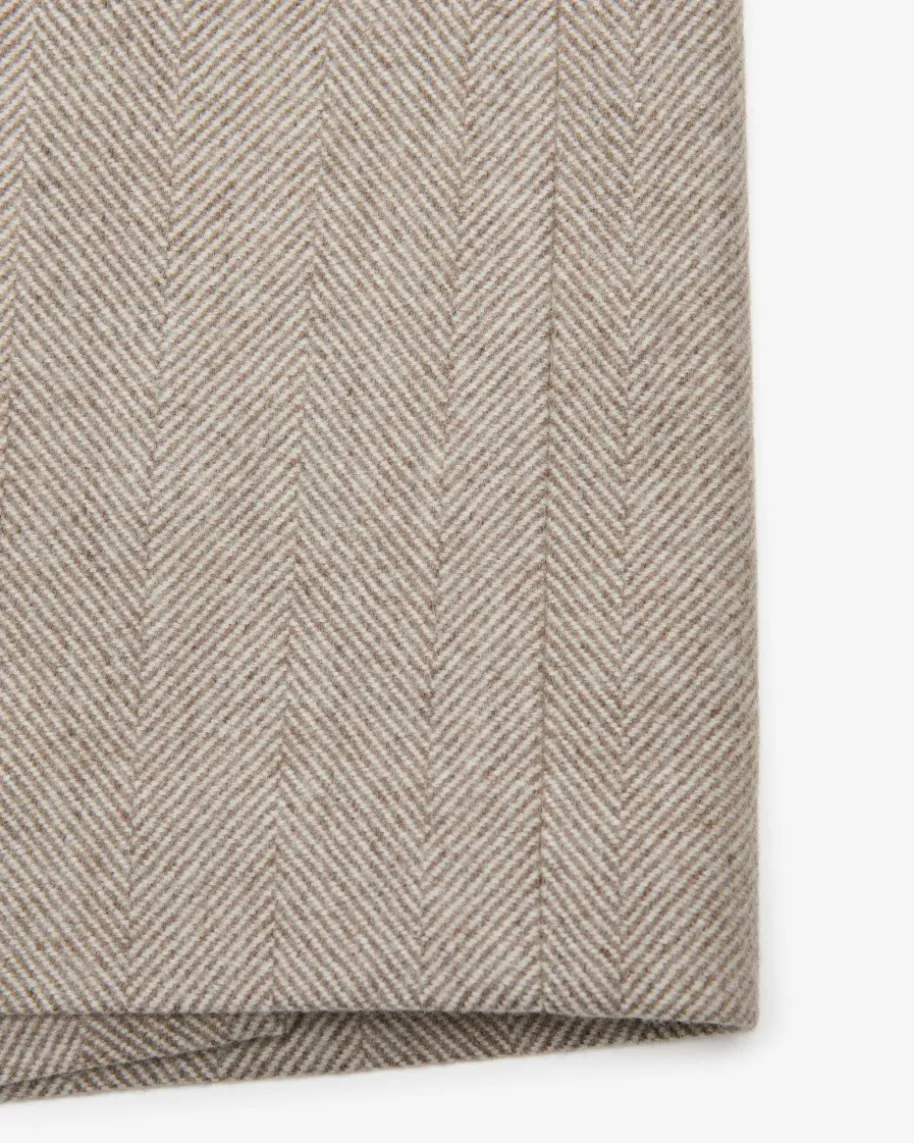 Doppelreiher-Wollmantel