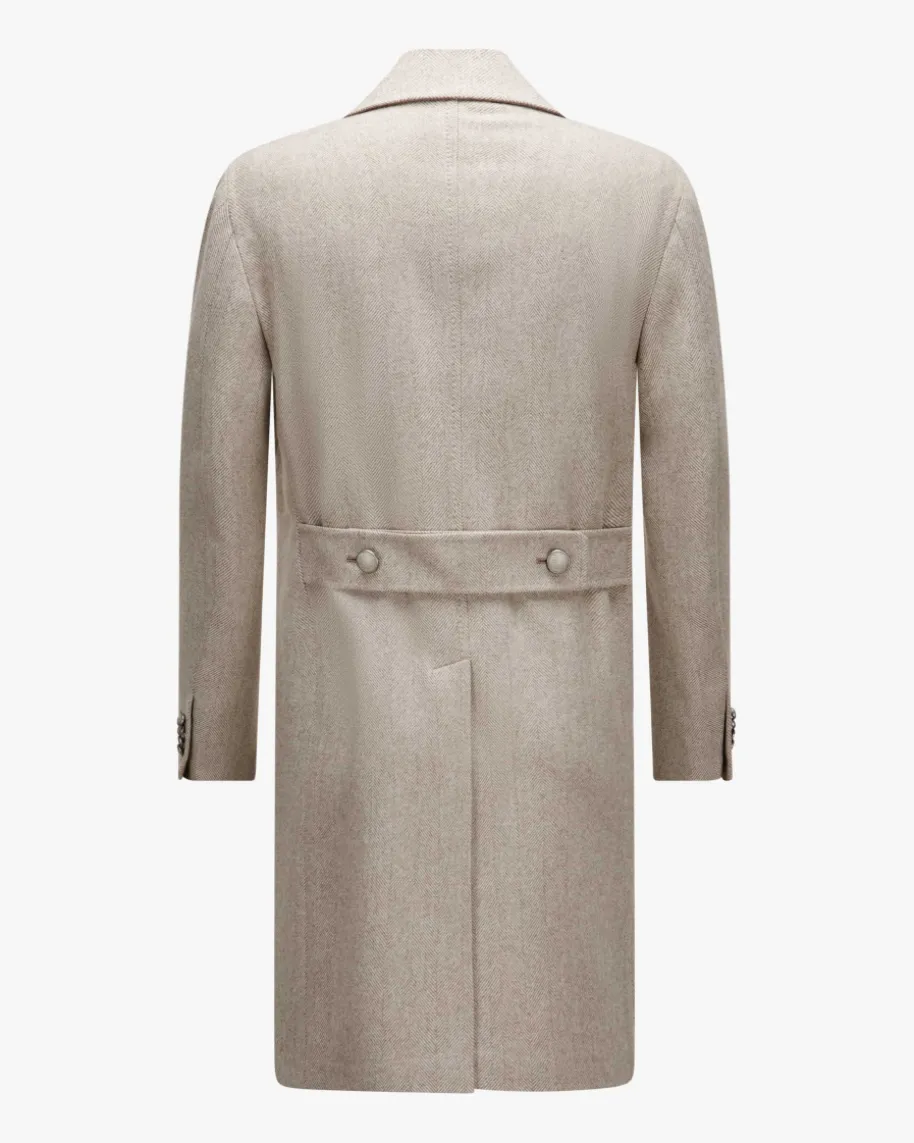 Doppelreiher-Wollmantel