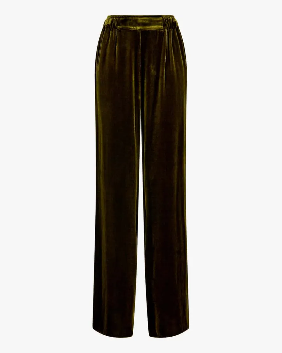 Dusty Samthose aus Viskose und Seide