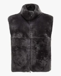 Fellweste aus Wolle und Cashmere