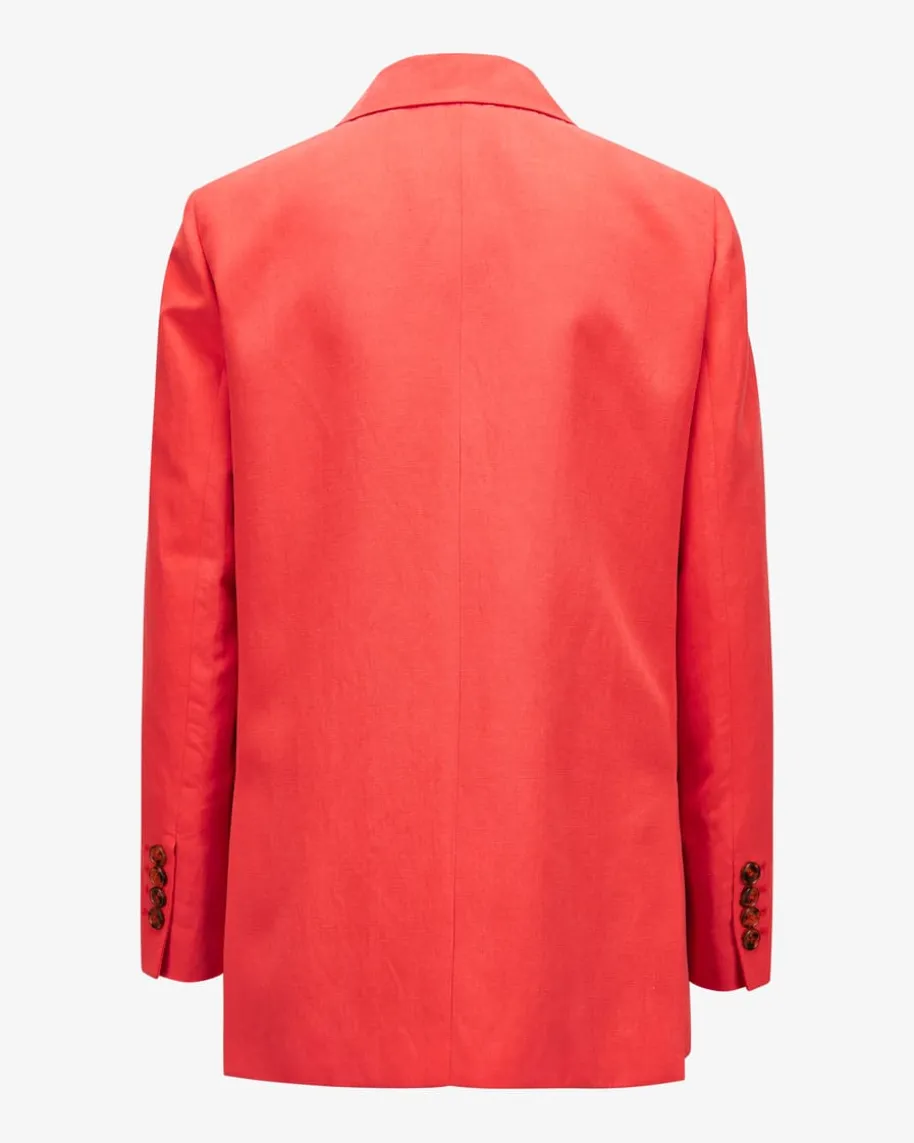 Flica Everynight Doppelreiher-Blazer aus Seide und Leinen