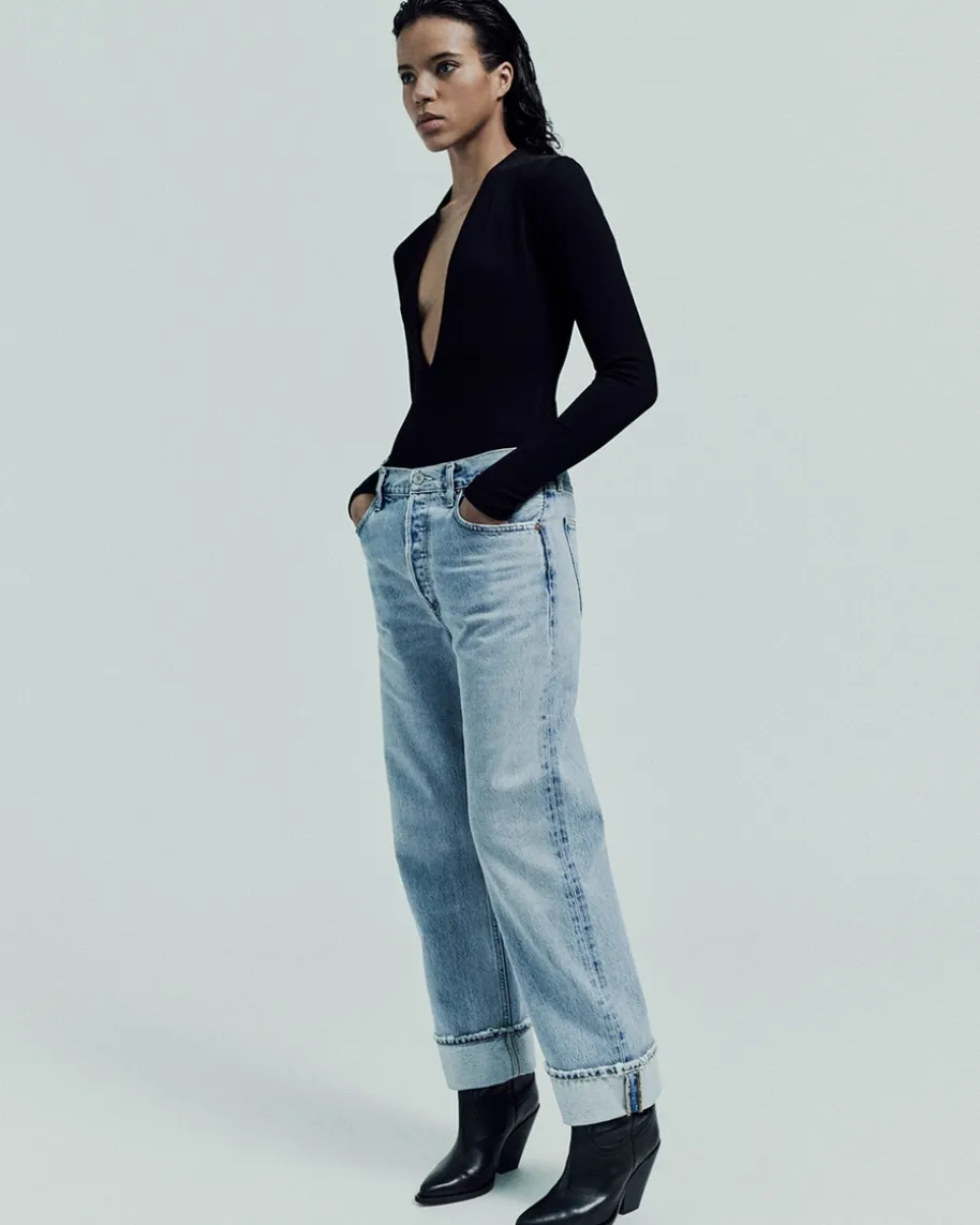 Fran Jeans Low Slung Easy Straight