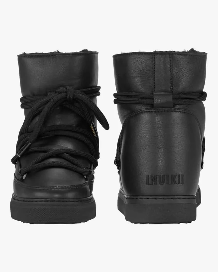 Full Leather Wedge Boots