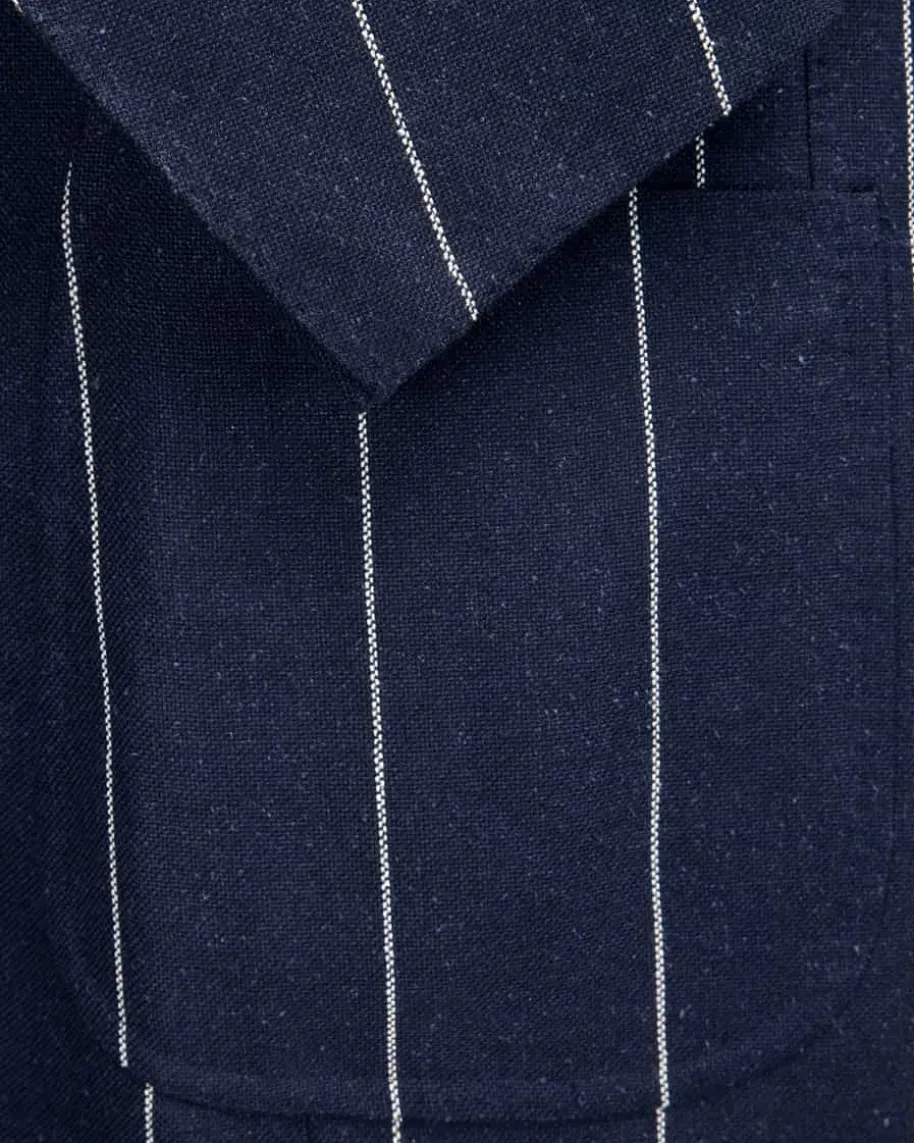 Guemilio Doppelreiher-Sakko aus Leinen-Mix