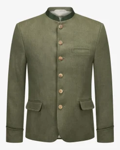 Helmut Trachtenjanker aus Leinen und Baumwolle