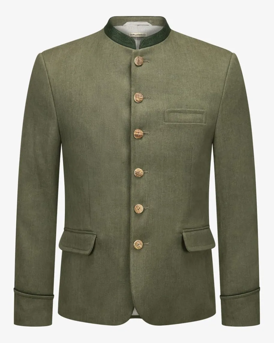 Helmut Trachtenjanker aus Leinen und Baumwolle