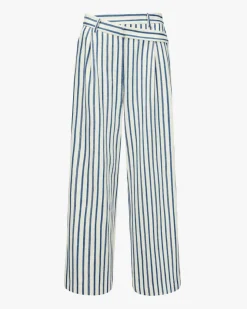 Hose aus Baumwoll-Leinen-Mix