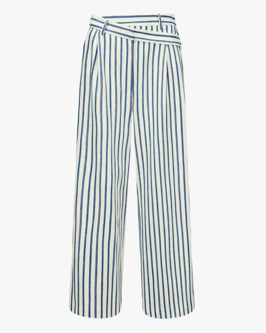 Hose aus Baumwoll-Leinen-Mix