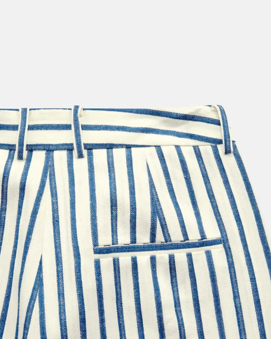 Hose aus Baumwoll-Leinen-Mix