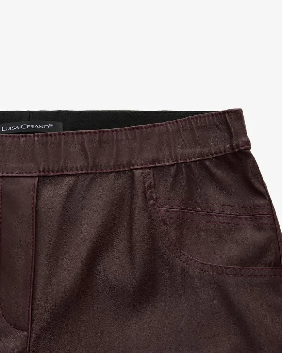 7/8-Hose aus Lammnappaleder