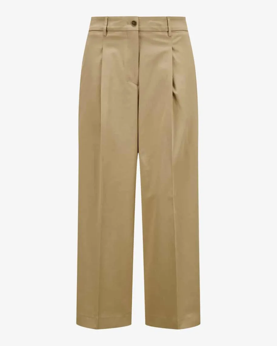 7/8-Hose High Waist aus Baumwoll-Mix