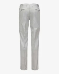 Hose Slim Fit aus Baumwoll-Seiden-Mix