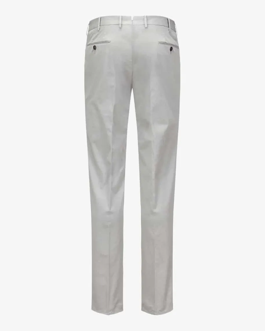 Hose Slim Fit aus Baumwoll-Seiden-Mix