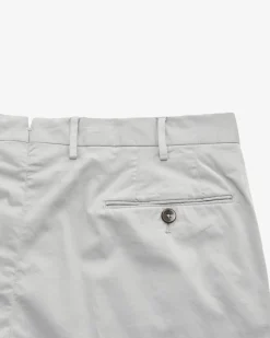 Hose Slim Fit aus Baumwoll-Seiden-Mix