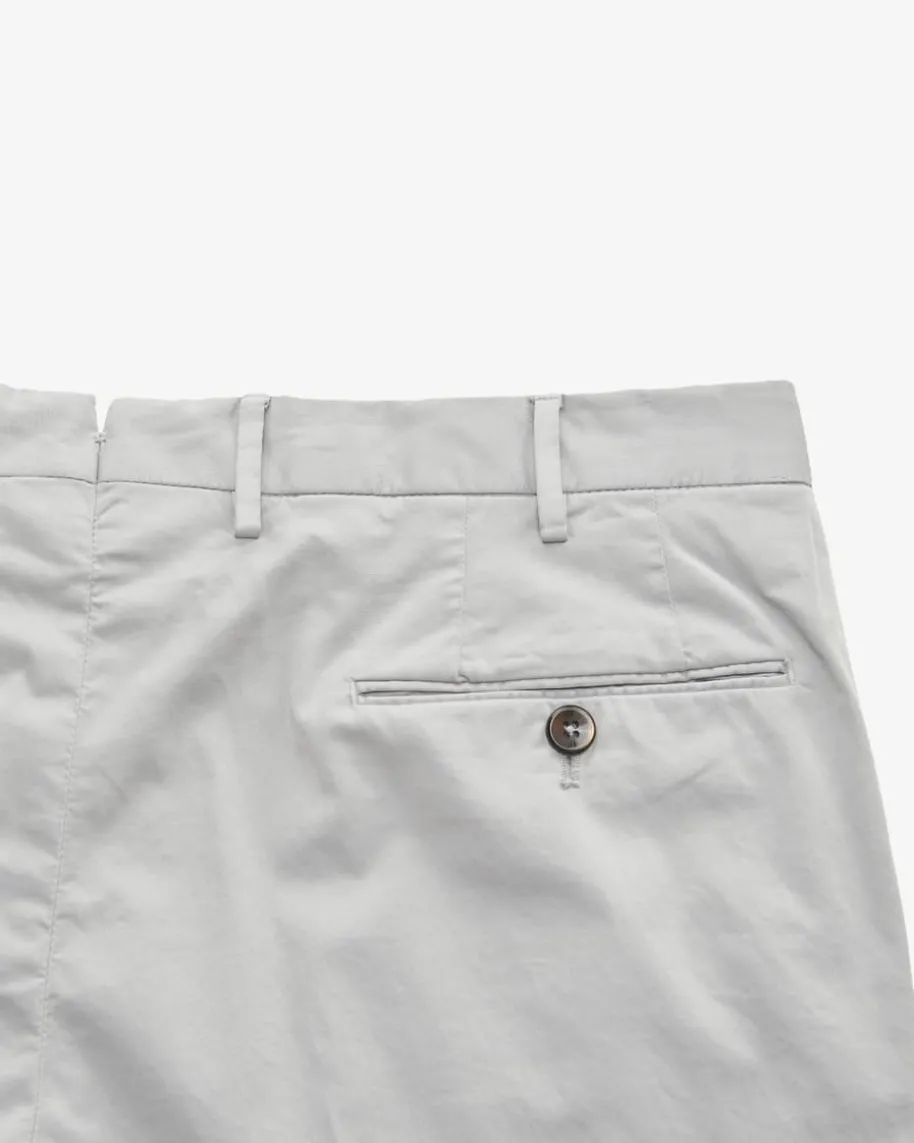 Hose Slim Fit aus Baumwoll-Seiden-Mix