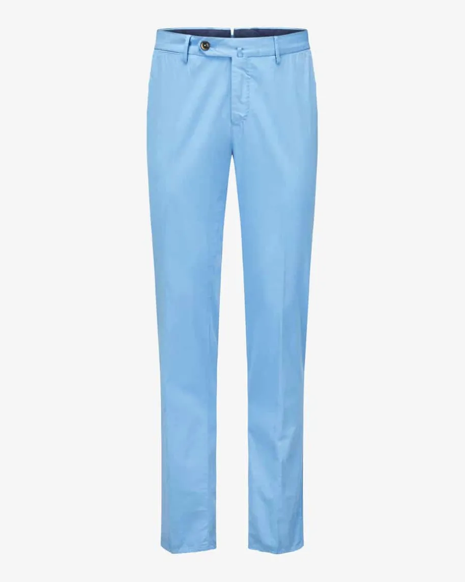 Hose Slim Fit aus Baumwoll-Seiden-Mix