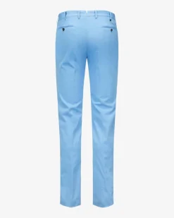 Hose Slim Fit aus Baumwoll-Seiden-Mix