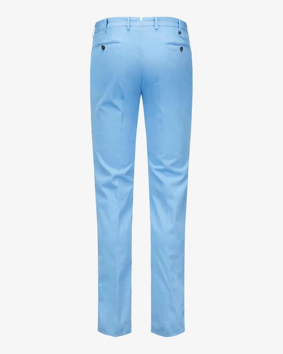Hose Slim Fit aus Baumwoll-Seiden-Mix