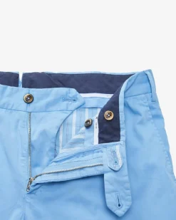 Hose Slim Fit aus Baumwoll-Seiden-Mix