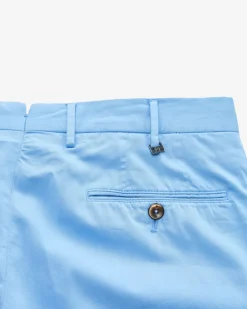 Hose Slim Fit aus Baumwoll-Seiden-Mix