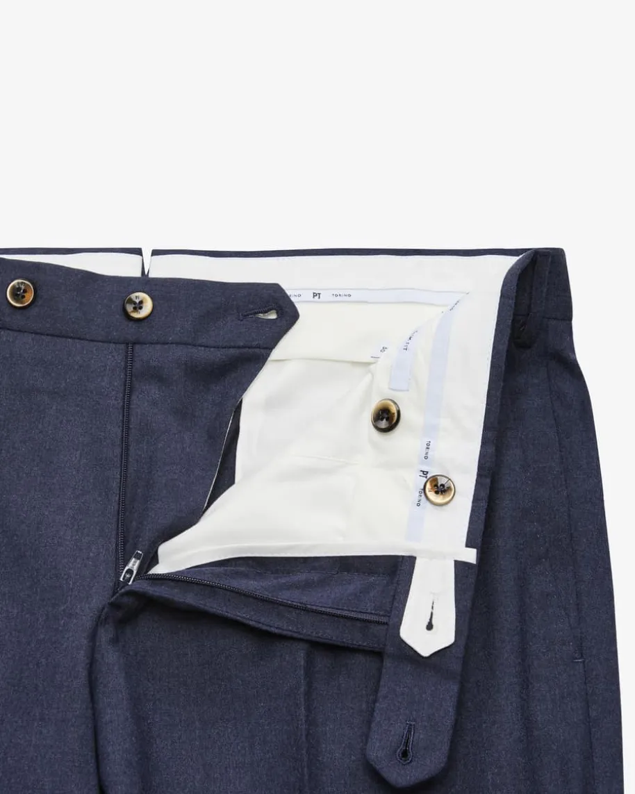 Hose Slim Fit Stretch aus Wolle