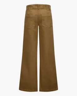 Hose Wide Leg aus Baumwoll-Mix