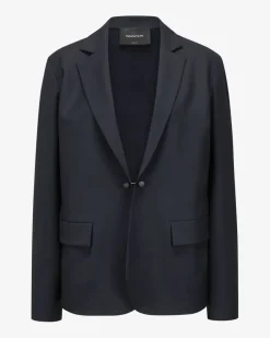 Hybrid-Blazer aus Merinowoll-Mix