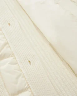 Hybrid-Daunen-Strickjacke