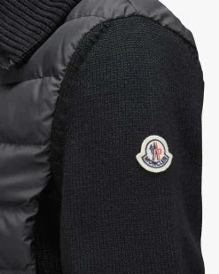 Hybrid-Daunen-Strickjacke