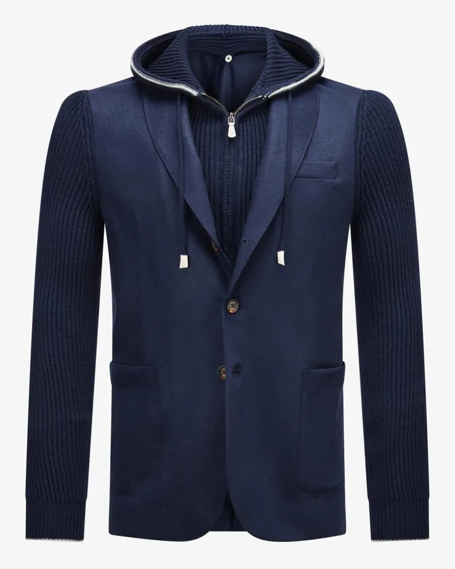 Hybrid-Sakko aus Wolle