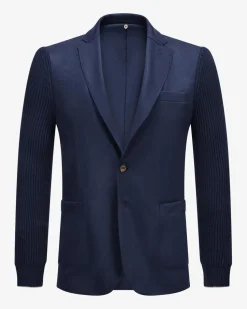 Hybrid-Sakko aus Wolle