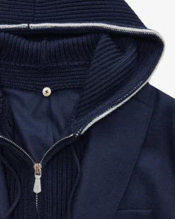 Hybrid-Sakko aus Wolle