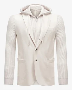 Hybrid-Sakko aus Wolle