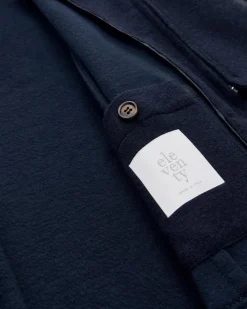 Hybrid-Stricksakko aus Baumwoll-Mix