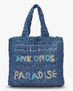 Ibiza Raffia Henkeltasche