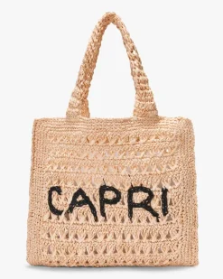 Ibiza Raffia Henkeltasche