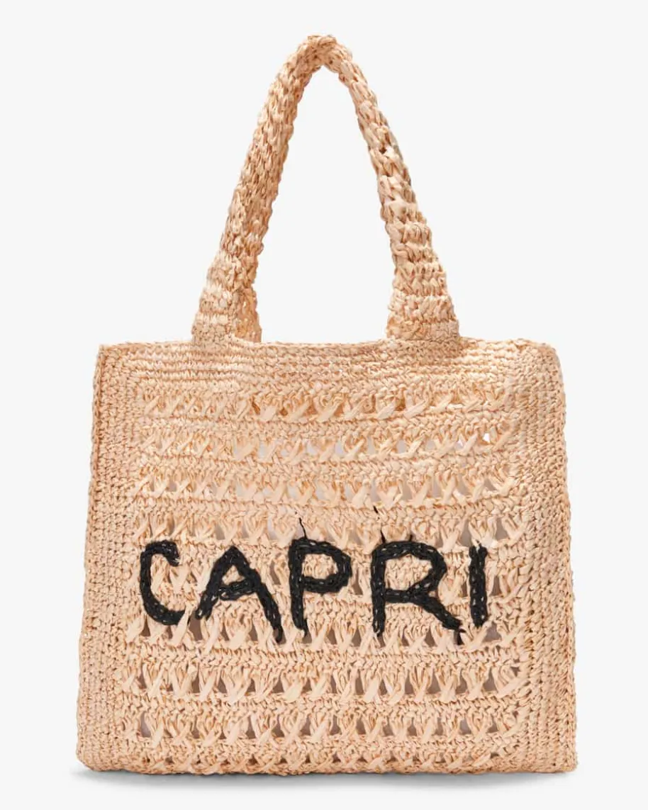 Ibiza Raffia Henkeltasche
