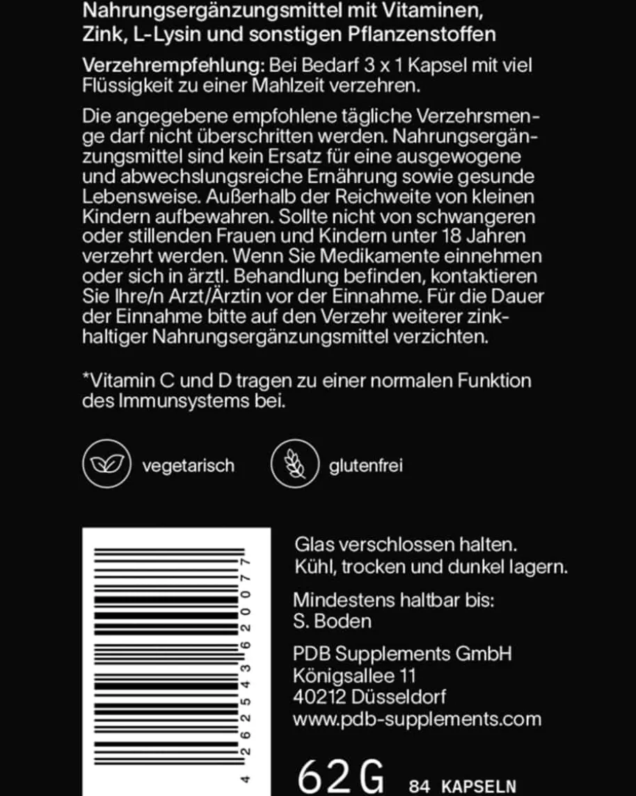 Immun Nahrungsergänzungsmittel