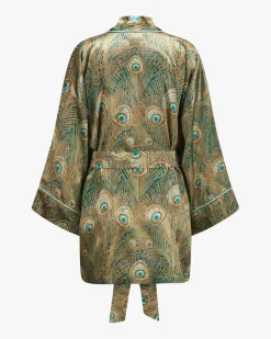 Jade Seiden-Kimono