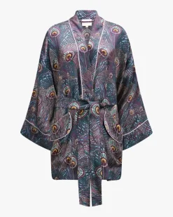 Jade Seiden-Kimono