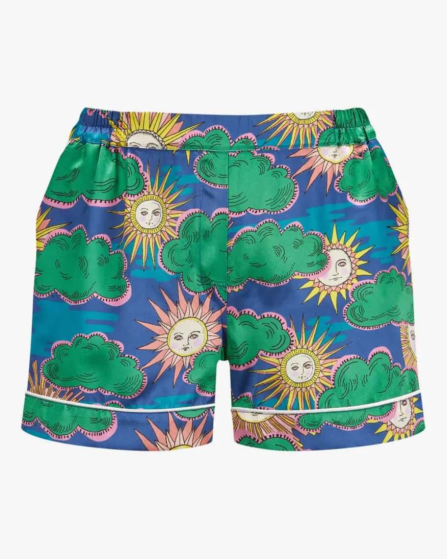 Jade Seiden-Pyjamashorts