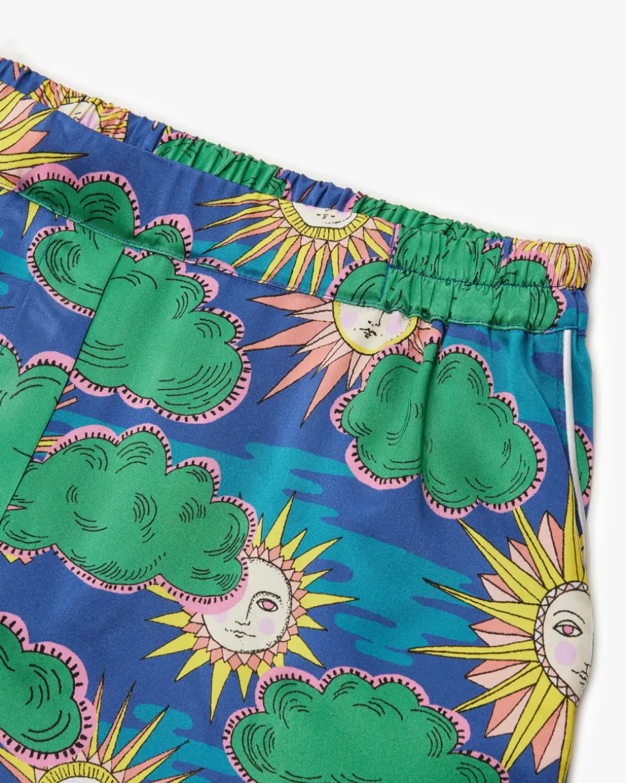 Jade Seiden-Pyjamashorts