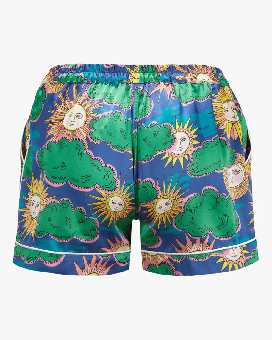 Jade Seiden-Pyjamashorts